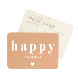 Happy Birthday pink Cinq Mai postcard