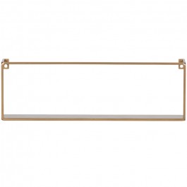 50 cm golden brass wall shelf