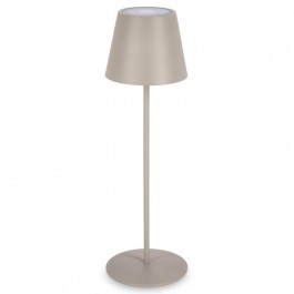 Lampe de table LED sans fil rechargeable Fogo taupe