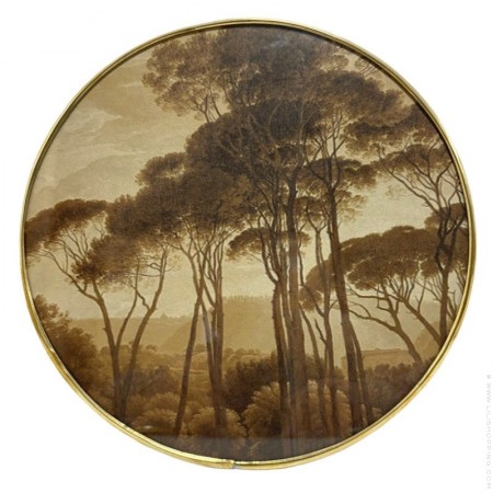 Italian landscape from Hendrik Voogd printed on velvet