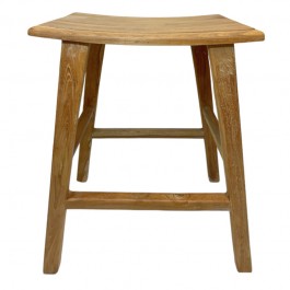 Recycled teak 65 cm bar stool