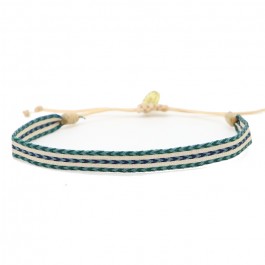 Bracelet Argentinas beige bleu vert