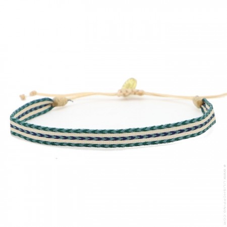 Bracelet Argentinas beige bleu vert