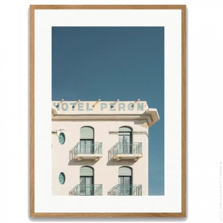 Peron Hotel 50 x 70 oak framed poster