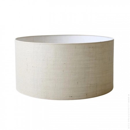 58 cm white linen lampshade