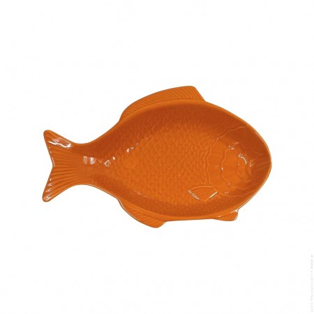 Orange fish cup / tray