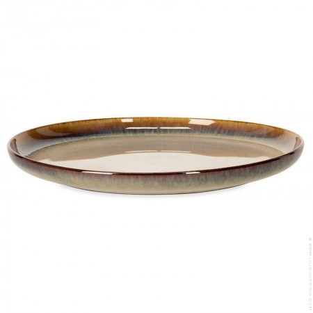 Assiette plate Shago beige