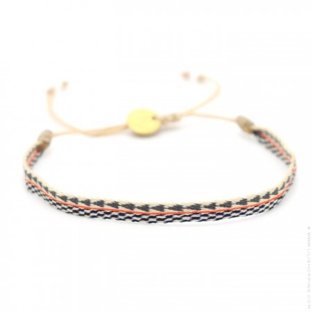 Argentinas beige black orange bracelet