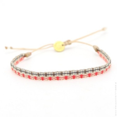 Argentinas cream red and jean bracelet