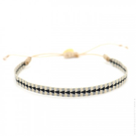 Argentinas black grey beige bracelet