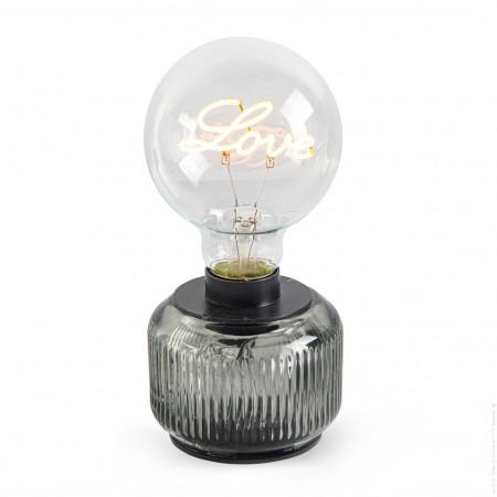 Lampe décorative LED Tess smoke LOVE