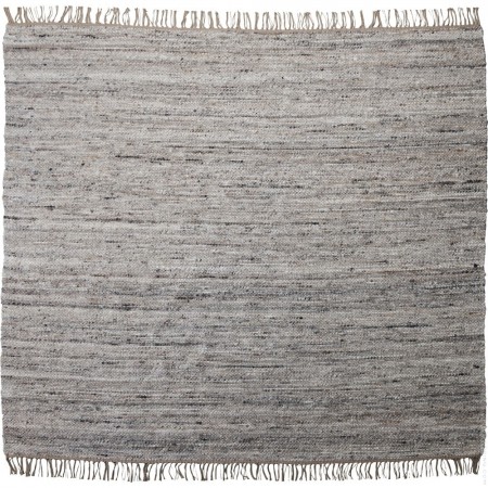 Brown and grey 250 cm square Hafi rug